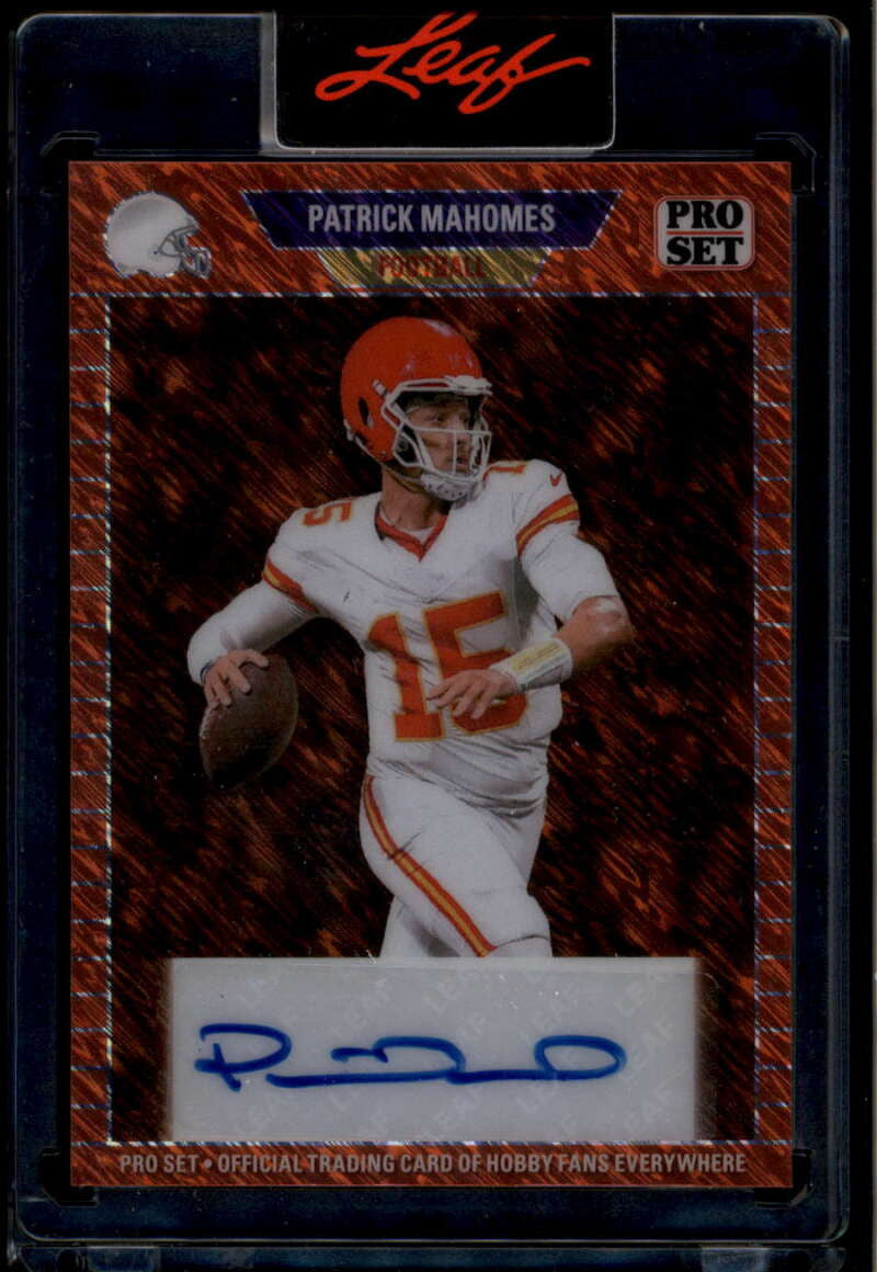 2025 Leaf Collective '89 Pro Set Autographs Orange Patrick Mahomes Auto 1/1
