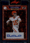 2025 Leaf Collective '89 Pro Set Autographs Orange Patrick Mahomes Auto 1/1