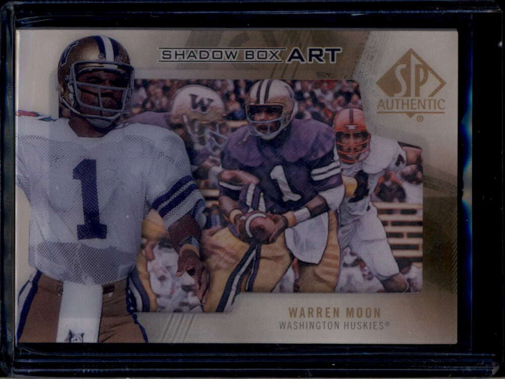 2013 SP Authentic Shadowbox sba18 Warren Moon