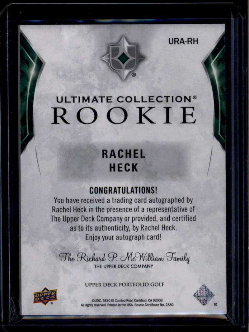 2024 Upper Deck Portfolio Ultimate Rookie Autographs Rachel Heck RC Auto 120/149