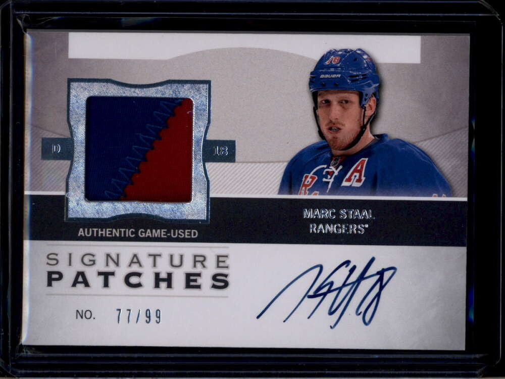 2012-13 The Cup Signature Patches SPMS Marc Staal Patch Auto 77/99