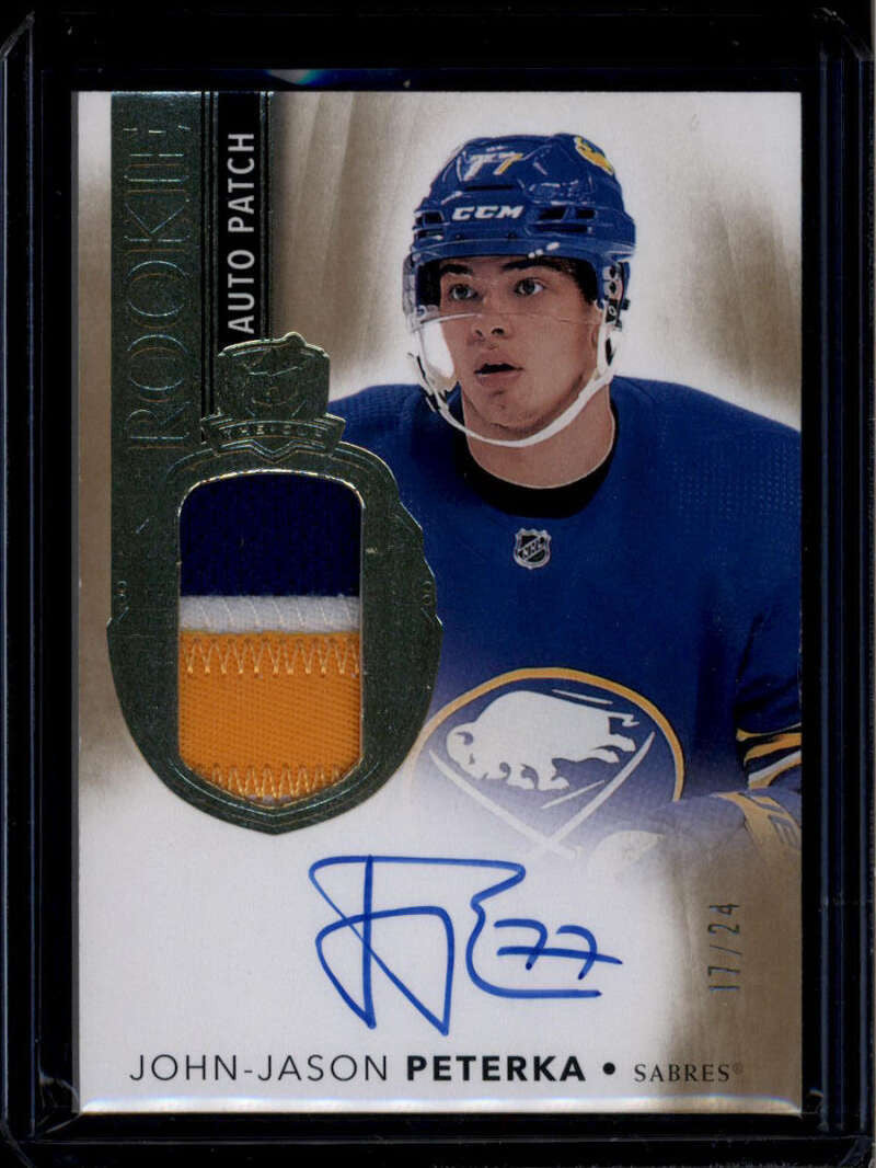 2021-22 The Cup Gold 182 J. J. John-Jason Peterka RC Patch Auto 17/24