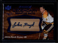 2023-24 UD Engrained Legendary Signature Shots Blue Ink Johnny Bucyk Auto 1/1