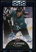 SOLD 174789 2021-22 Upper Deck Clear Cut Canvas Signatures CSRD Ryan Dzingel Auto 18/25