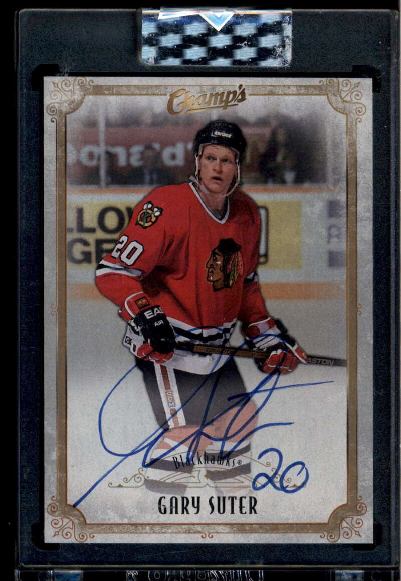 2021-22 Upper Deck Clear Cut Champs Autographs CGS Gary Suter Auto