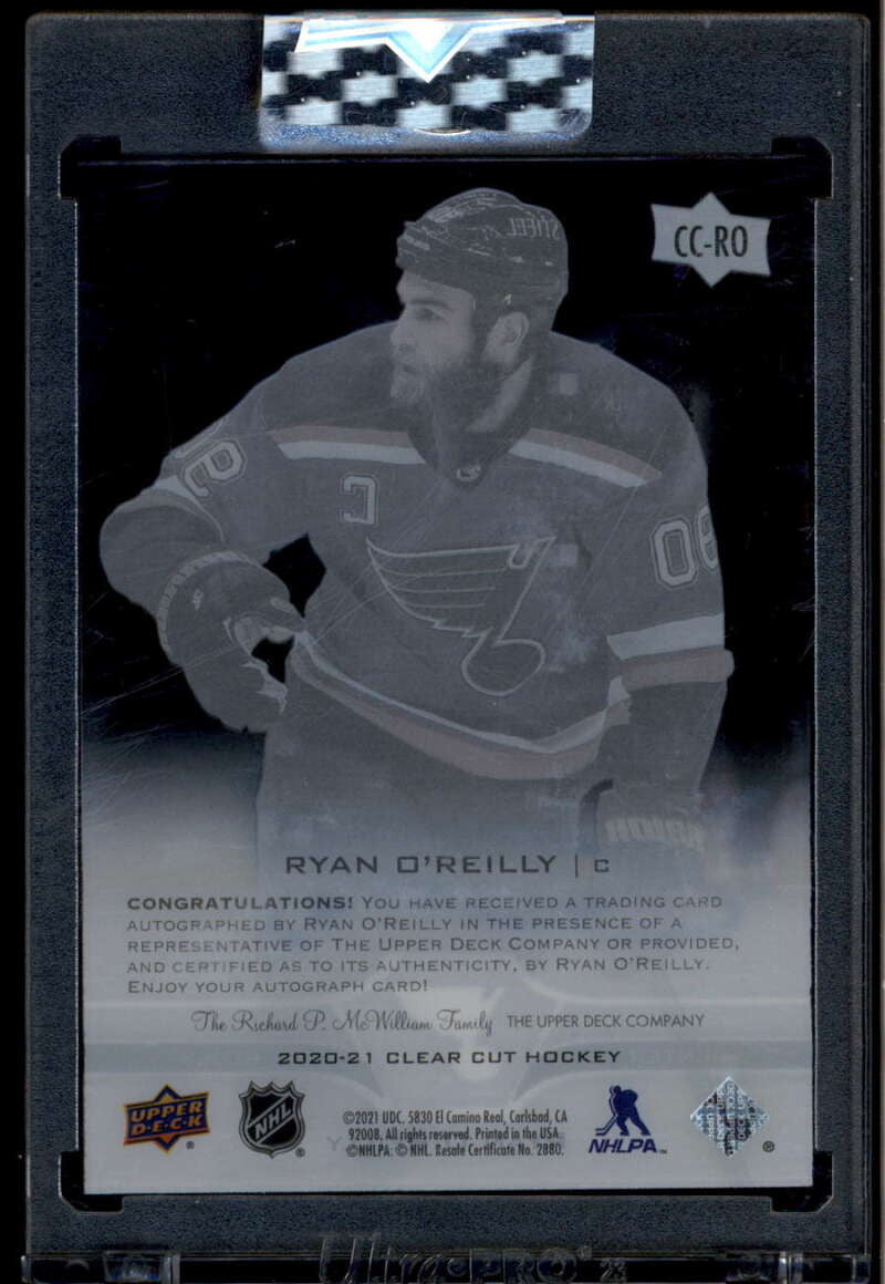 2020-21 Upper Deck Clear Cut CCRO Ryan O'Reilly Auto