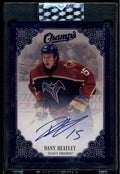 SOLD 174799 2023-24 Upper Deck Clear Cut Champs Autographs Blue CDH Dany Heatley Auto 26/50