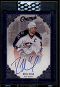 2023-24 Upper Deck Clear Cut Champs Autographs Blue CRN Rick Nash Auto 41/50