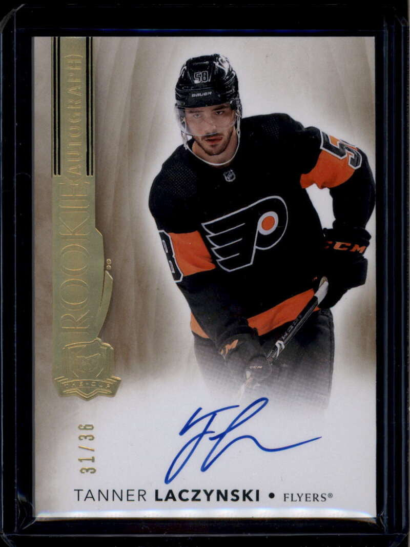 SOLD 174813 2021-22 The Cup Gold Spectrum 116 Tanner Laczynski Rookie Auto 31/36