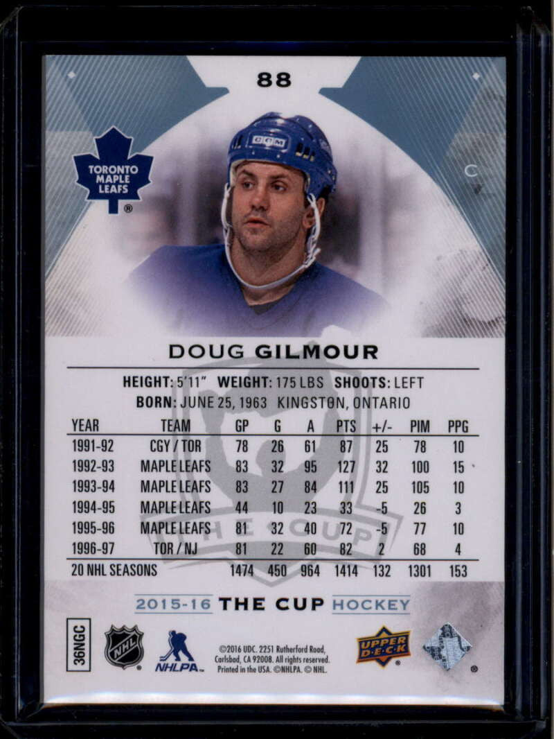 2015-16 The Cup 88 Doug Gilmour 118/249