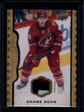 2014-15 UD Masterpieces Memorabilia Framed Black Leather Shane Doan Patch 10/35