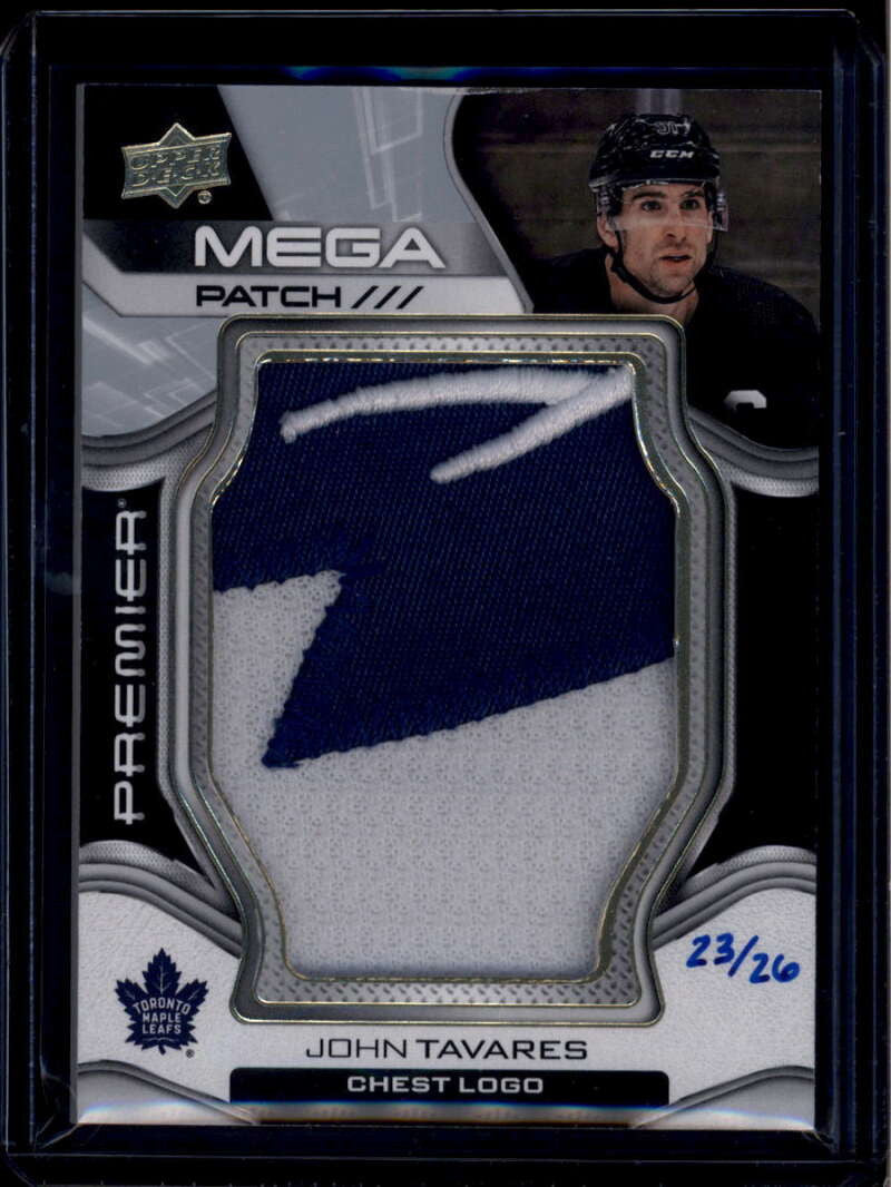 2022-23 Upper Deck Premier Mega Chest Logos PMPJT John Tavares Jumbo Patch 23/26