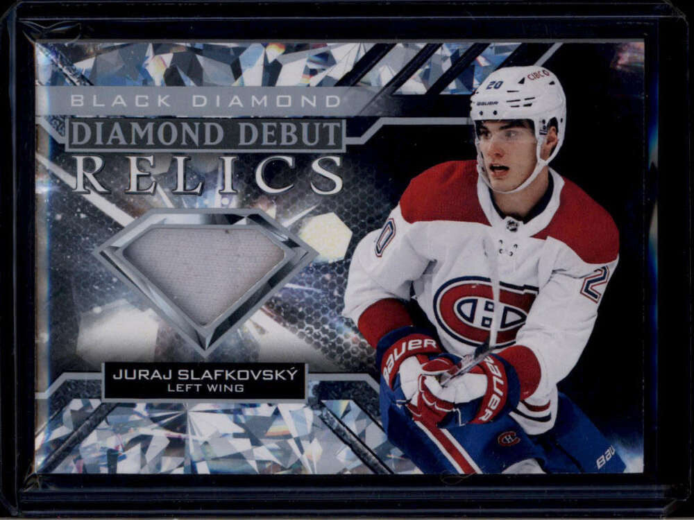 2022-23 Black Diamond Diamond Debut Relics DDJS Juraj Slafkovsky Rookie Jersey