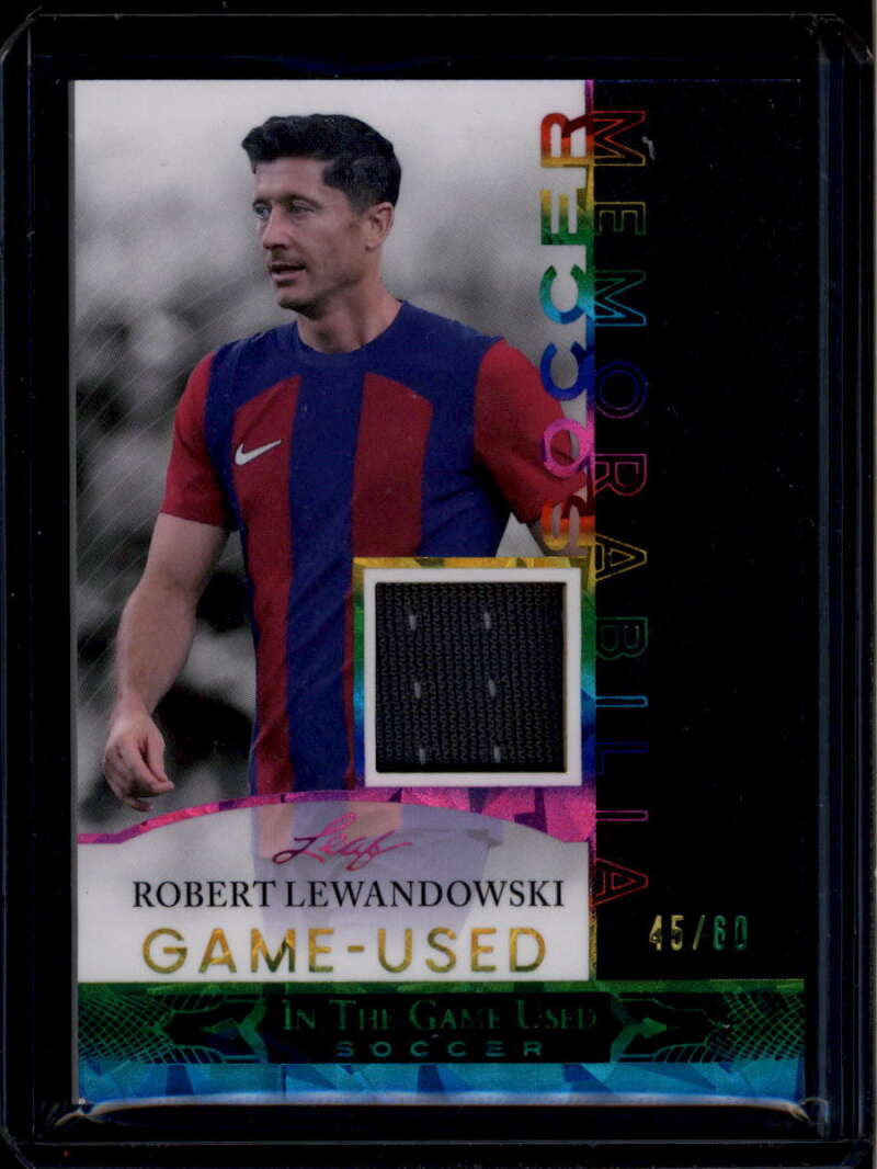 2024 Leaf ITG Used Sports Game-Used Memorabilia Robert Lewandowski Jersey 45/60