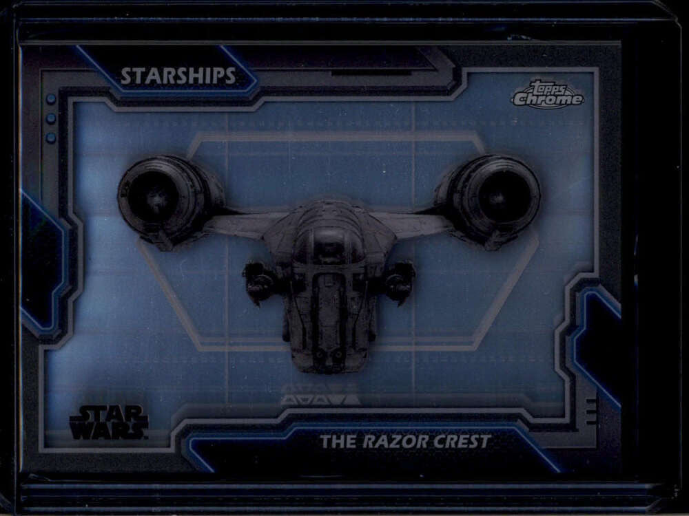 SOLD 174887 2024 Topps Chrome Star Wars Starship Blueprints s2 The Razor Crest