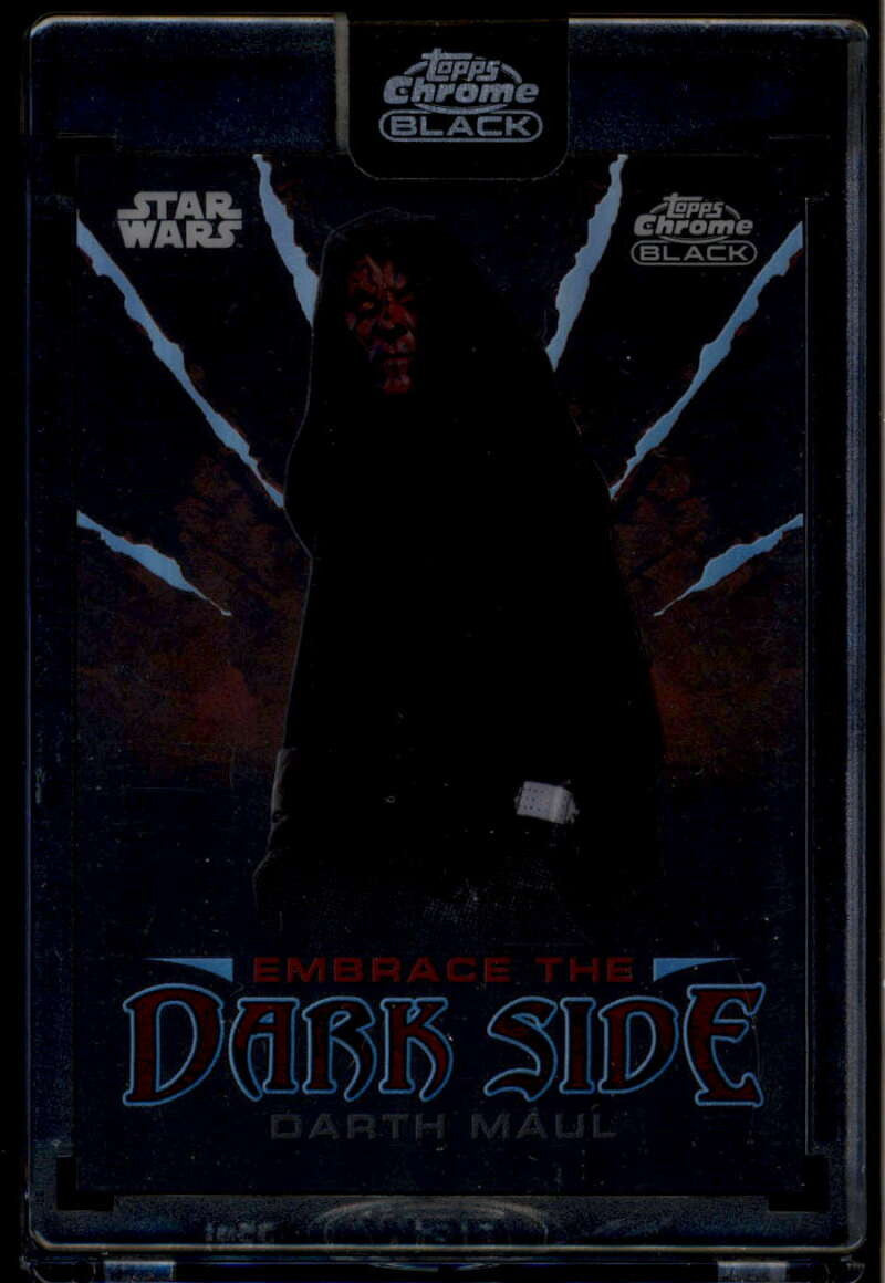 2024 Topps Chrome Black Star Wars Embrace the Dark Side ed6 Darth Maul