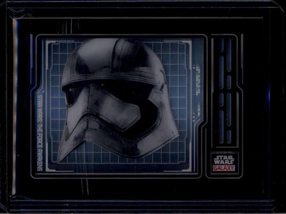 2024 Topps Chrome Star Wars Galaxy Armor Shadowbox as13 Captain Phasma Helmet
