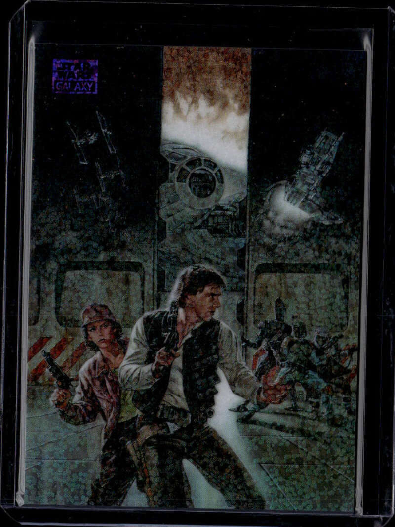 2025 Topps Chrome Star Wars Galaxy Purple Speckle Refractor Smuggler's Moon /125