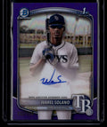 2025 Bowman Chrome Autographs Purple Refractor Warel Solano Rookie Auto 152/250