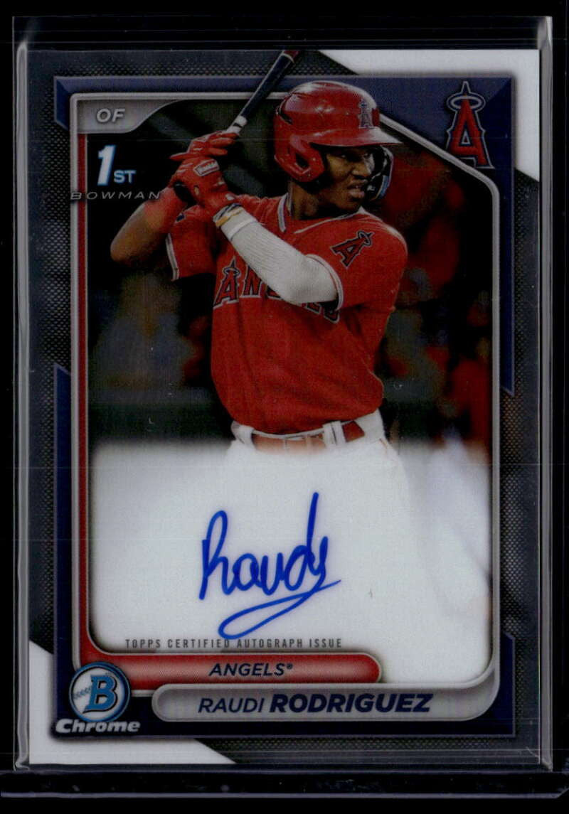 DELETE 174933 2024 Bowman Chrome Prospect Autographs CPARR Raudi Rodriguez Rookie Auto