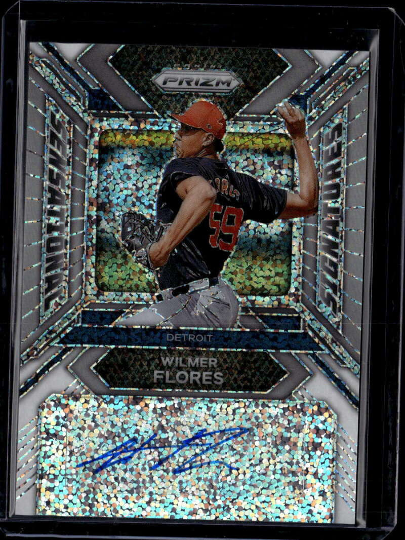 2024 Panini Prizm Sensational Signatures White Sparkle Wilmer Flores RC Auto 1/1