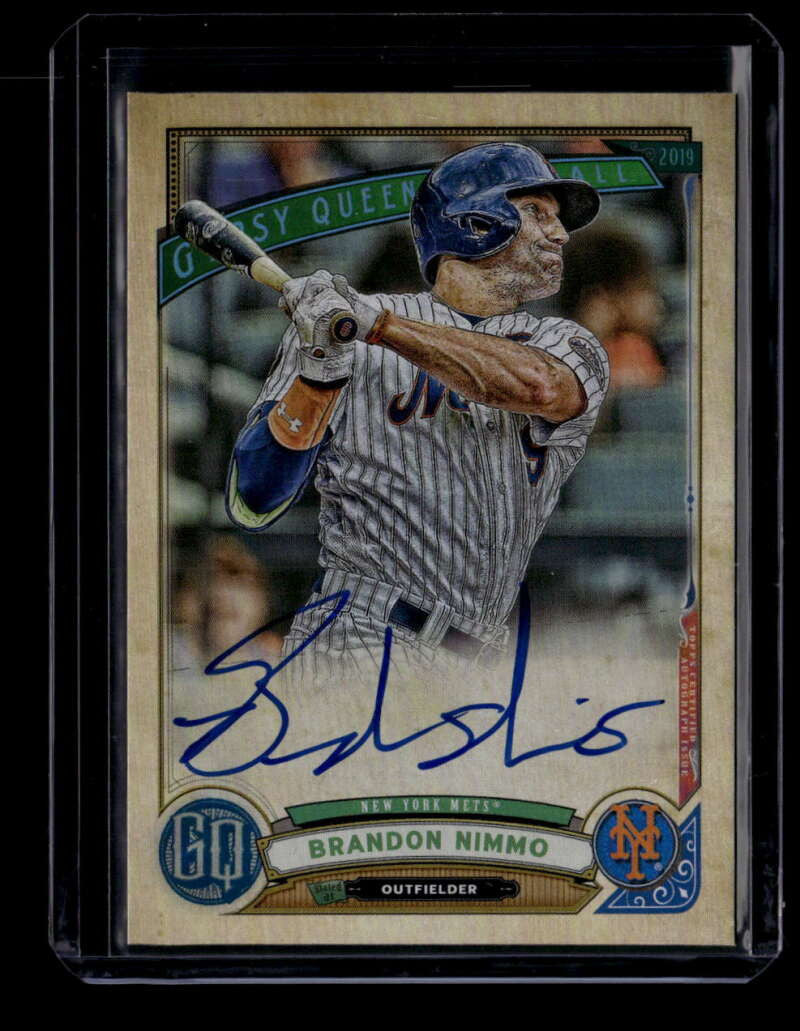 2019 Topps Gypsy Queen Autographs GQABN Brandon Nimmo Auto