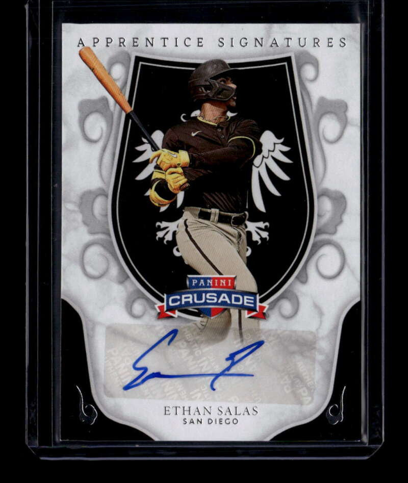 SOLD 174956 2024 Panini Crusade Apprentice Signatures 1 Ethan Salas Rookie Auto