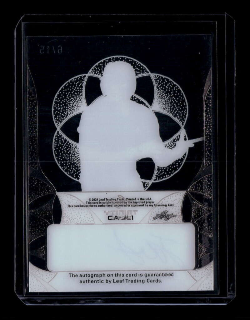 2024 Leaf Trinity Clear Autographs Red cajl1 Jace Laviolette Rookie Auto 6/15