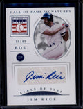 DELETE 174980 2021 Panini National Treasures Hall of Fame Signatures 16 Jim Rice Auto 10/49