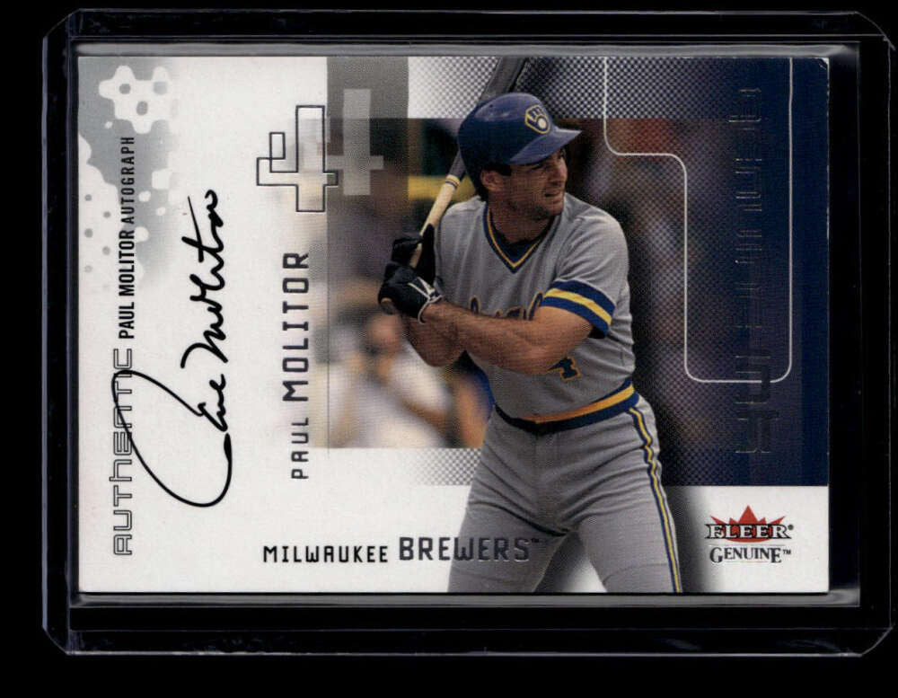 2002 Fleer Genuine Ink 6 Paul Molitor Auto 53/365