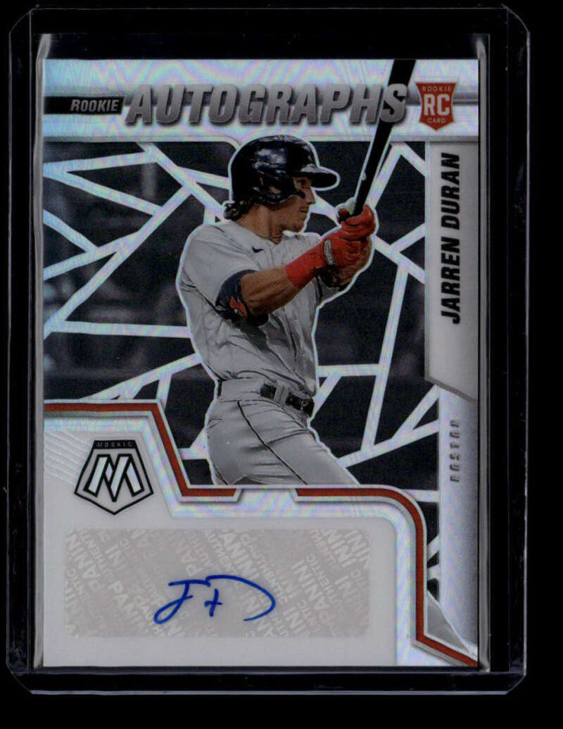 2022 Panini Mosaic Rookie Autographs 8 Jarren Duran Rookie Auto