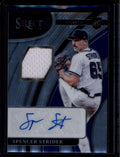 2022 Select Rookie Jersey Autographs 15 Spencer Strider RC Jersey Auto 294/299