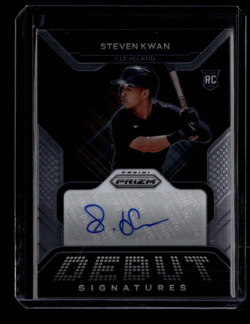 2022 Panini Prizm Debut Signatures 20 Steven Kwan Rookie Auto