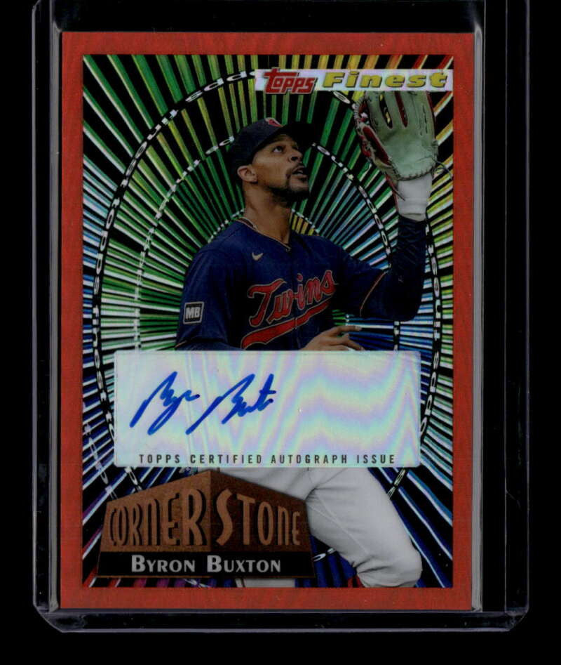 2022 Finest '94 Cornerstones Autographs Orange Refractor Byron Buxton Auto 13/25