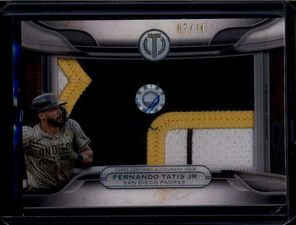 2025 Topps Tribute Prime Autographs PPAFTJ Fernando Tatis Jumbo Patch Auto 7/10