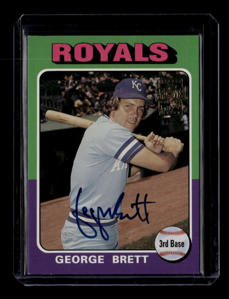 2003 Topps All-Time Fan Favorites Archives Autographs GBR George Brett Auto