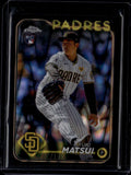 2024 Topps Chrome Black RayWave Refractor 116 Yuki Matsui Rookie 1/10