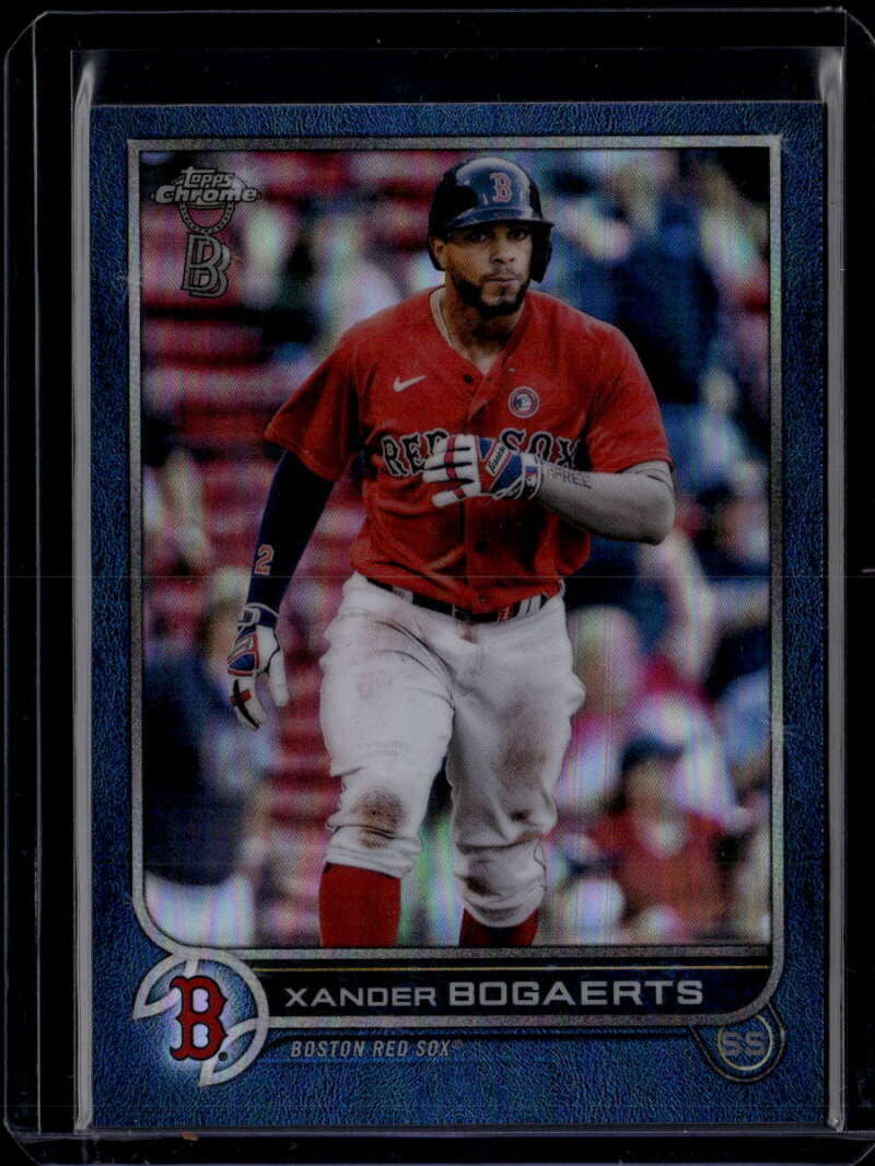 SOLD 175107 2022 Topps Chrome Ben Baller Blue Refractor 55 Xander Bogaerts 54/75