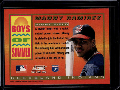 1994 Score Boys of Summer 38 Manny Ramirez