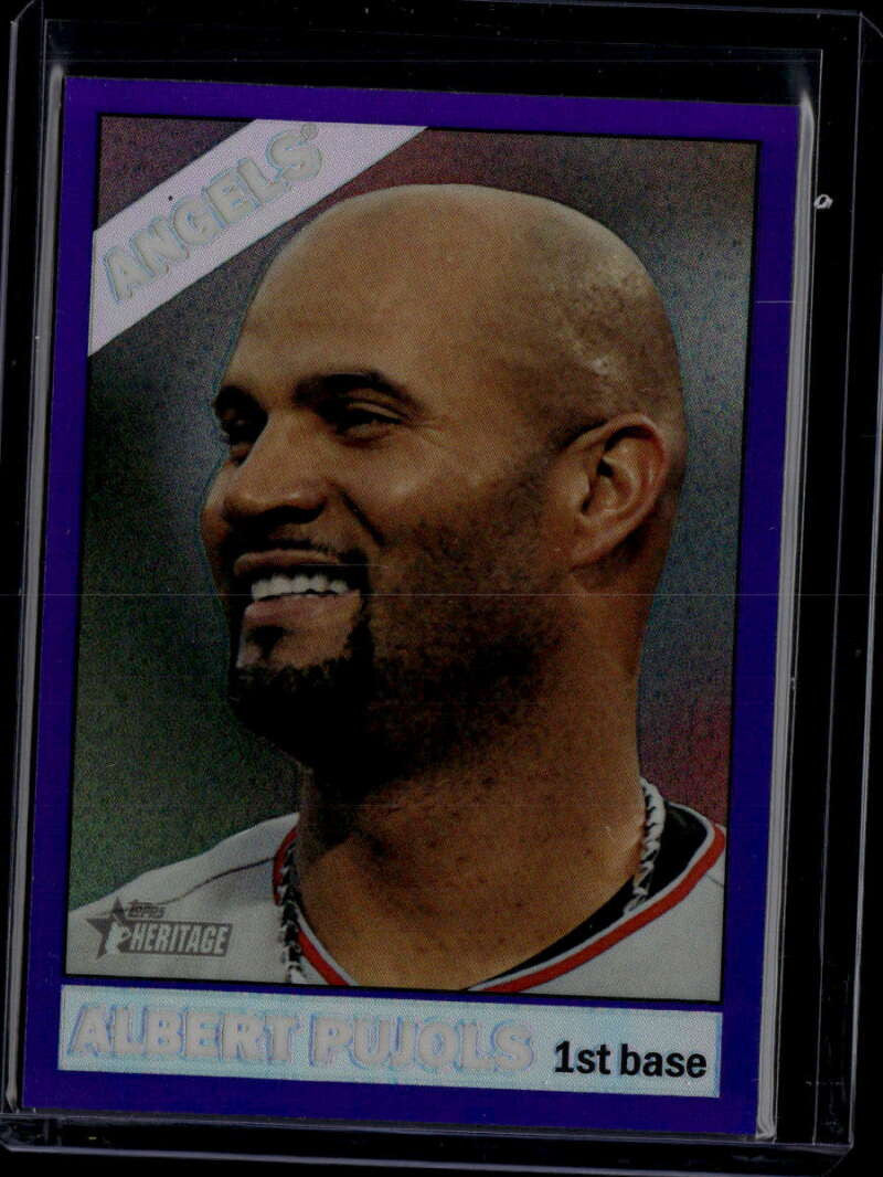 2015 Topps Heritage Chrome Purple Refractor thc496 Albert Pujols
