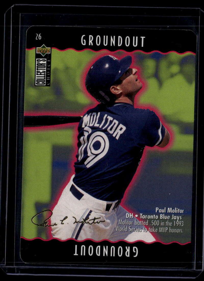 1996 Collector's Choice You Make the Play Gold Signature 26 Paul Molitor