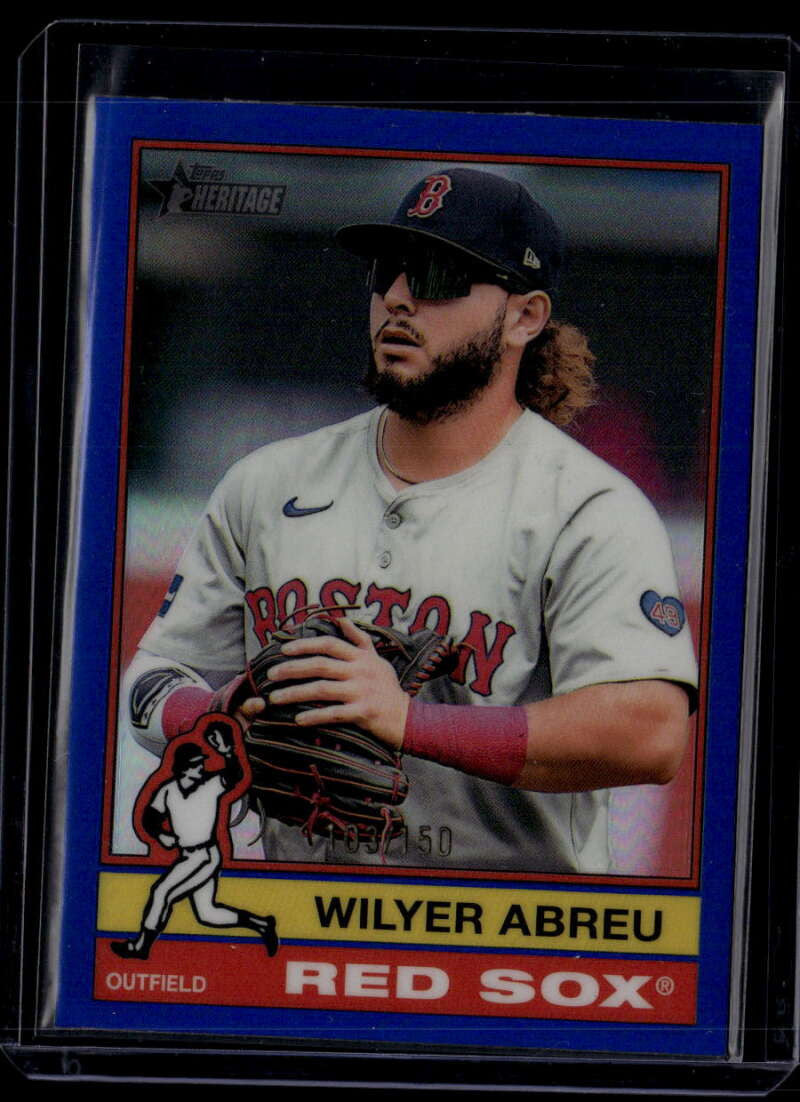2025 Topps Heritage Chrome Blue Refractor 89 Wilyer Abreu 103/150