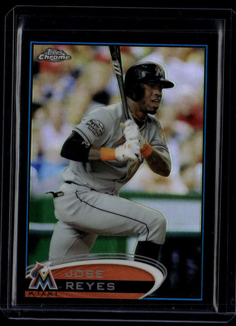 2012 Topps Chrome Black Refractor 75 Jose Reyes 64/100