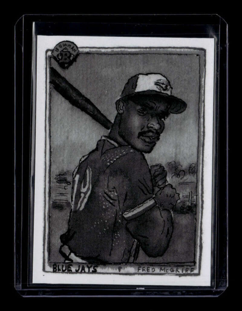 SOLD 175159 2025 Topps Shoebox Treasures 90 Bowman Grayscale Filter b9012 Fred McGriff 50/75