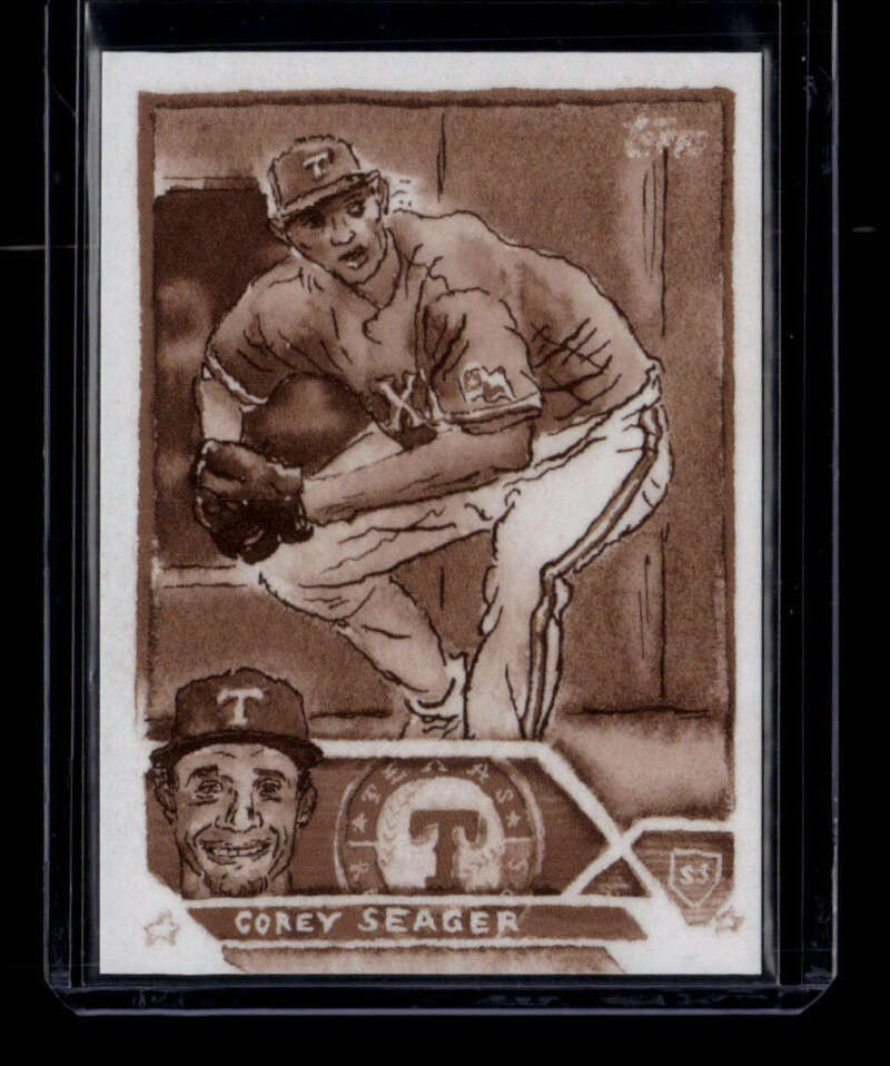 2025 Topps Shoebox Treasures Sepia Filter 30 Corey Seager 32/50
