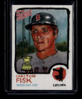 2025 Topps Shoebox Treasures Stamp 53 Carlton Fisk 31/99