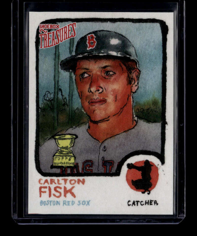 2025 Topps Shoebox Treasures Stamp 53 Carlton Fisk 31/99