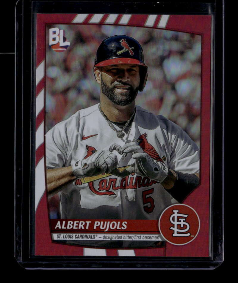 SOLD 175179 2023 Topps Big League 297 Albert Pujols RED FOIL