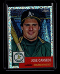2022 Topps Chrome Platinum Anniversary Speckle Refractor 416 Jose Canseco 40/150