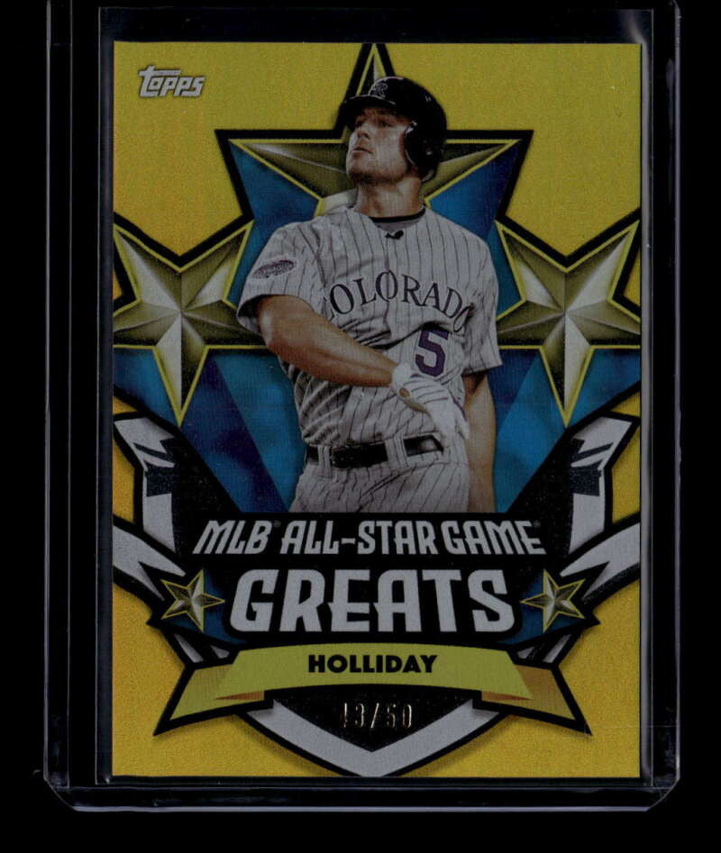 2025 Topps MLB All-Star Game Greats Gold Foil asgg41 Matt Holliday 43/50